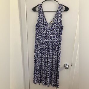 Boden jersey v-neck sun dress
